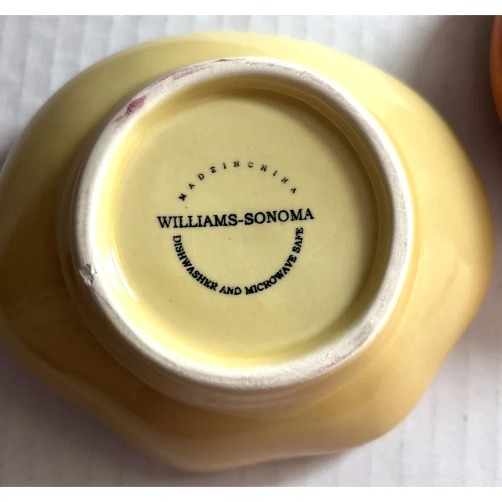 Williams Sonoma Set of 3 Heirloom Tomatoes Dishes Bowls Salsa /Appetizer